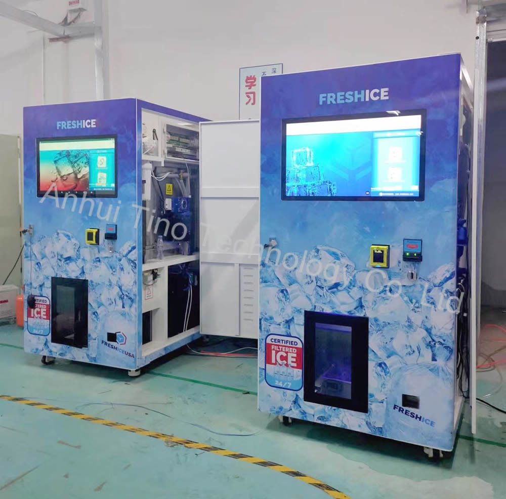 Commercial 450KG Ice Vending Machine with Auto Sealing Bag