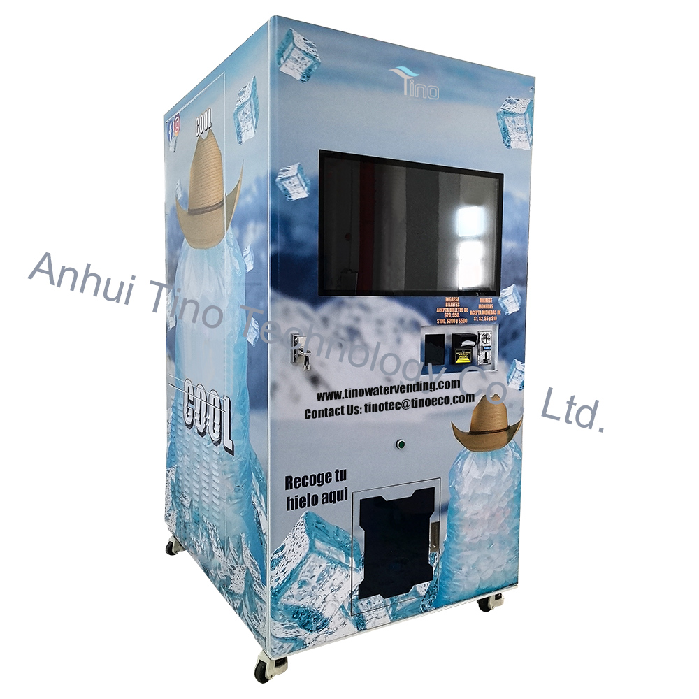 Commercial Outdoor 450 Kg/Day Ice Cube Vending Machine